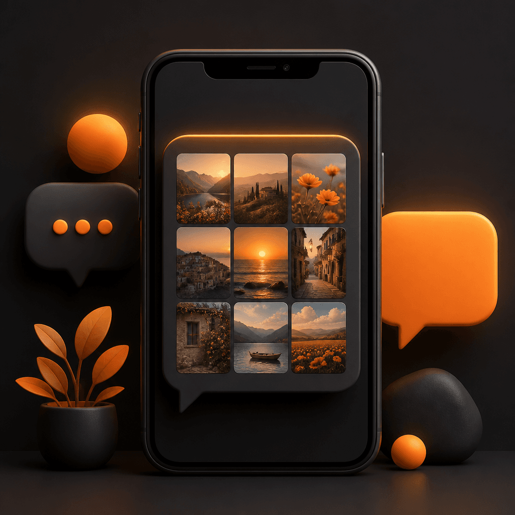Gallery link sent in a chat